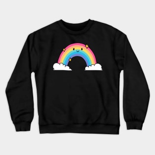 Happy Rainbow Kawaii Crewneck Sweatshirt